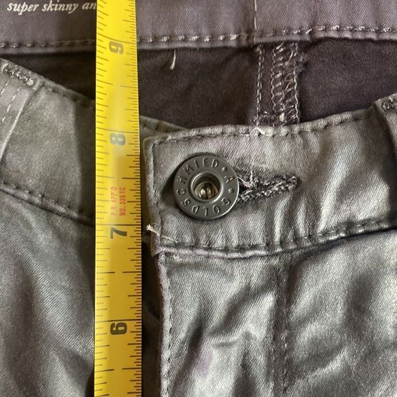 AG The Legging Ankle Super Skinny Wet Look Jeans 25R - Picture 9 of 13